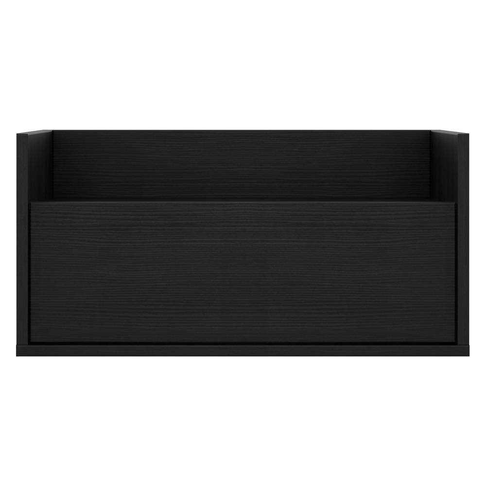 Kit c/ 2 Mesas de Cabeceira 60 cm Suspensa Multimóveis Preta