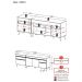 Kit com 2 Balcões de Cozinha 150cm e 70cm Veneza Multimóveis V2073 Preto/Branco