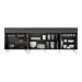 Kit com 2 Balcões de Cozinha 150cm e 70cm Veneza Multimóveis V2073 Preto/Branco