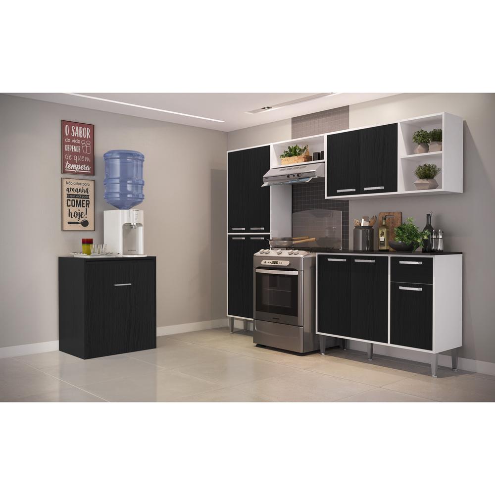Mesa Dobrável Armário de Cozinha Ibiza Multimóveis Preta