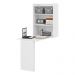 Mesa Dobrável Multimóveis Multiuso com Armário de Parede Branco REF.5131
