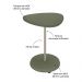 Mesa Lateral Apoio MDF 45cm Multimóveis CR45302 Menta
