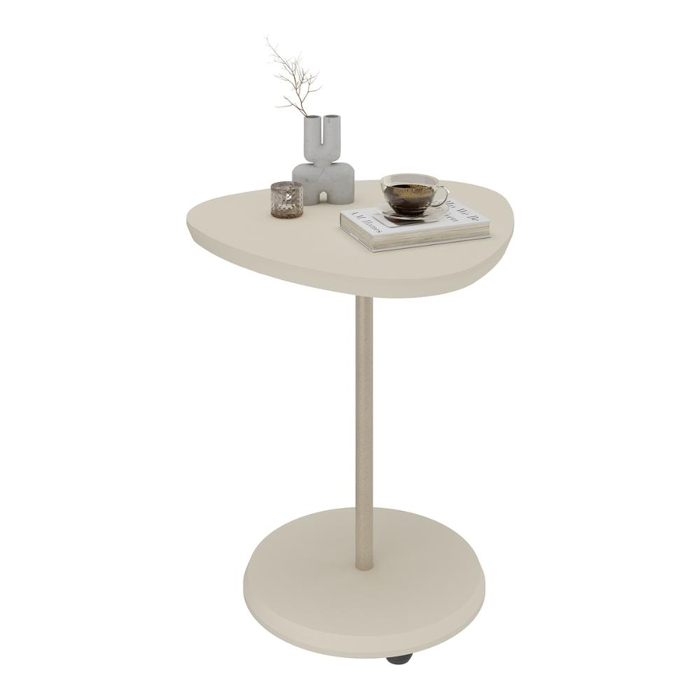 Mesa Lateral Apoio MDF 45cm Multimóveis CR45302 Off White