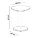 Mesa Lateral Apoio MDF 45cm Multimóveis CR45302 Off White