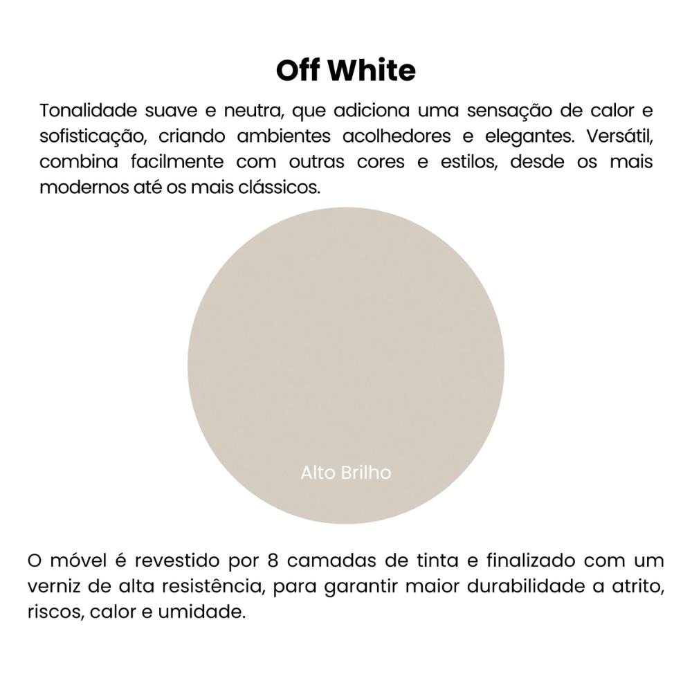 Mesa Lateral Apoio MDF 51cm Multimóveis CR45301 Off White