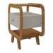 Mesa Lateral com 1 Gaveta e Portas USB Multimóveis CR45304 Cinamomo/Off White