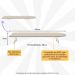 Mesa Tábua de Passar Roupas Portátil Multimóveis CR30037 Bege