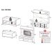 Mesa de Cabeceira 1 Gaveta com Rack com Painel para TV Até 65 Polegadas Multimóveis MP4366 Branco