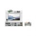 Mesa de Cabeceira 1 Gaveta com Rack com Painel para TV Até 65 Polegadas Multimóveis MP4366 Branco