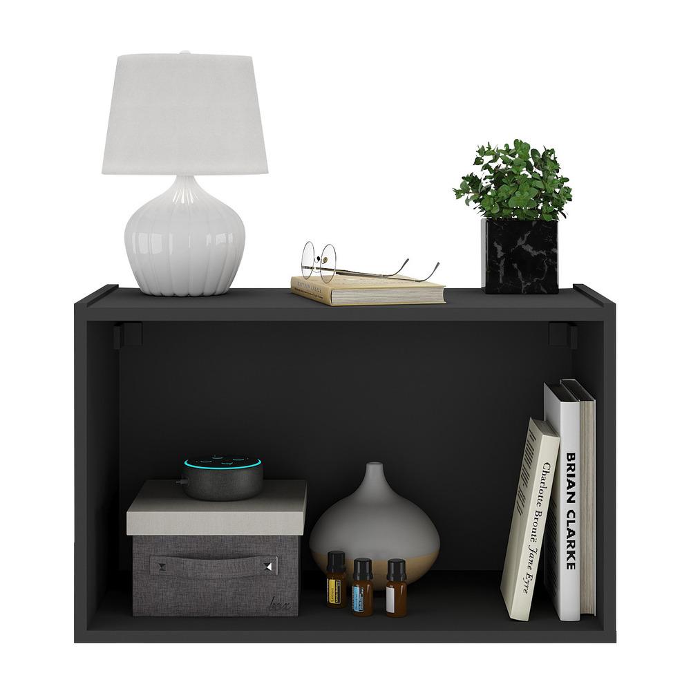 Mesa de Cabeceira 2 Portas Multimóveis MP4130 Preta