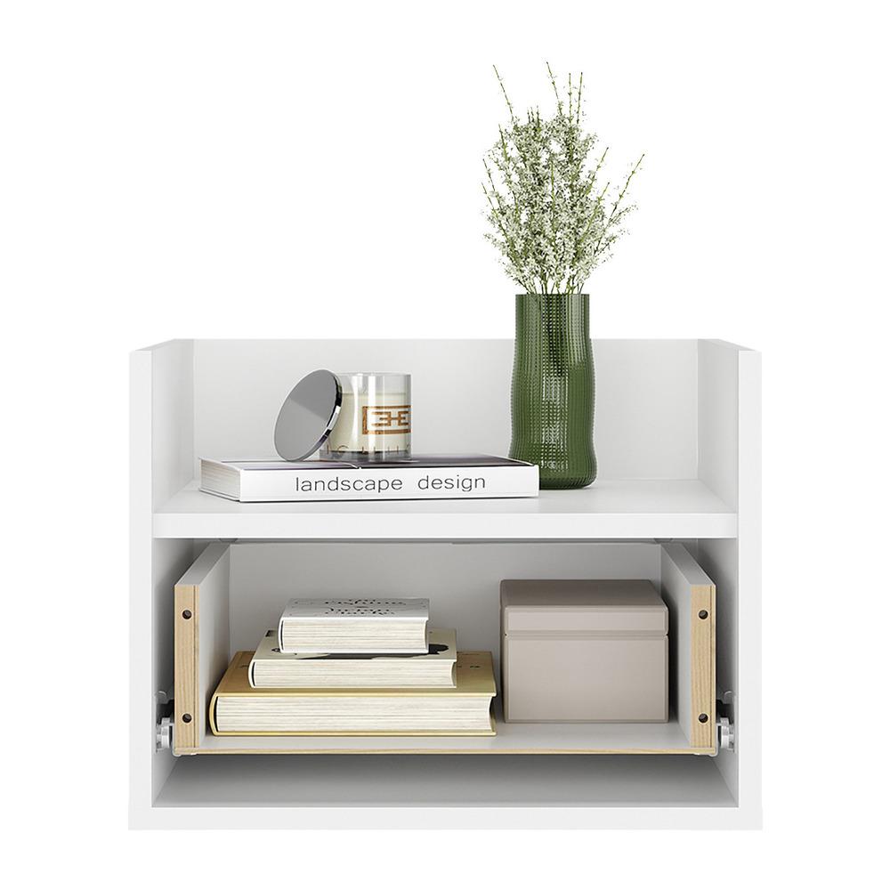 Mesa de Cabeceira 40 cm Suspensa Multimóveis MP4040 Branca