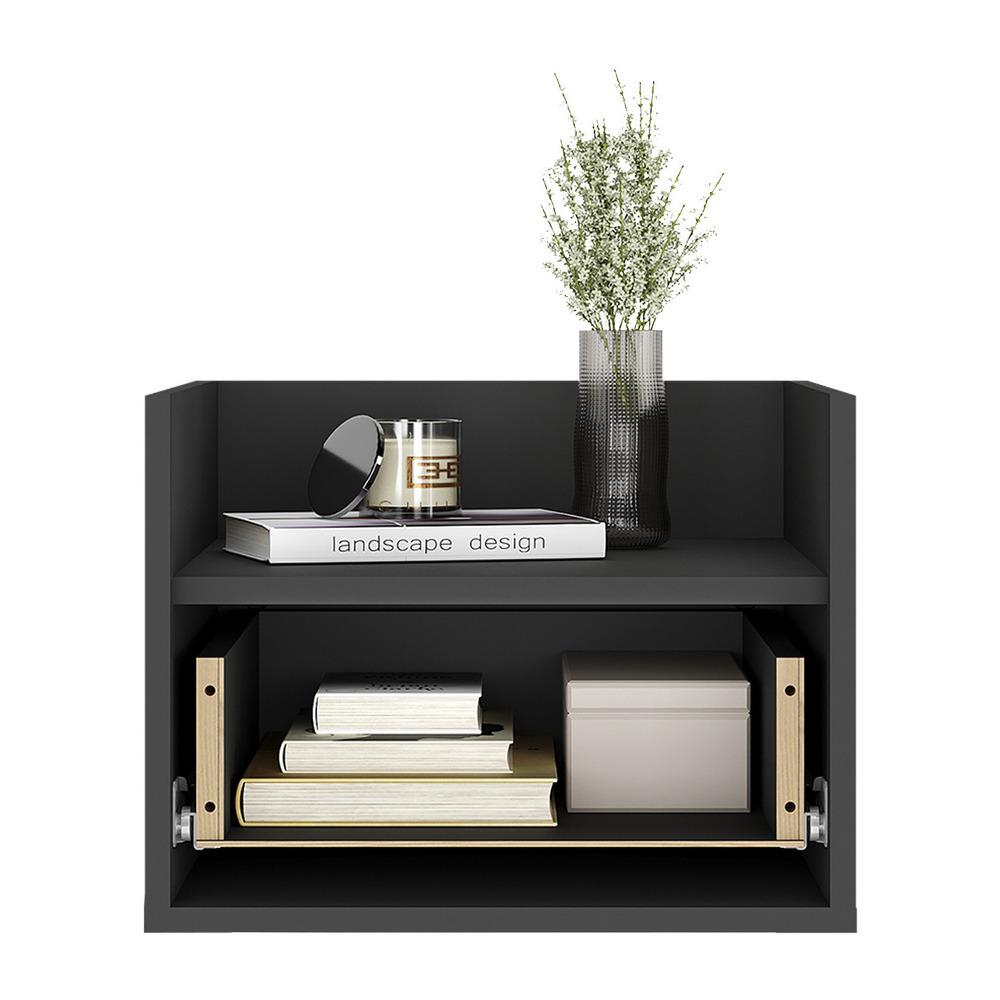 Mesa de Cabeceira 40 cm Suspensa Multimóveis MP4040 Preta