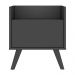 Mesa de Cabeceira 40 cm com Pés Retrô Multimóveis MP4041 Preta