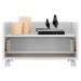 Mesa de Cabeceira 60 cm com Rodízios Multimóveis FG3629 Branca