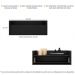 Mesa de Cabeceira 80 cm Suspensa Multimóveis Preta