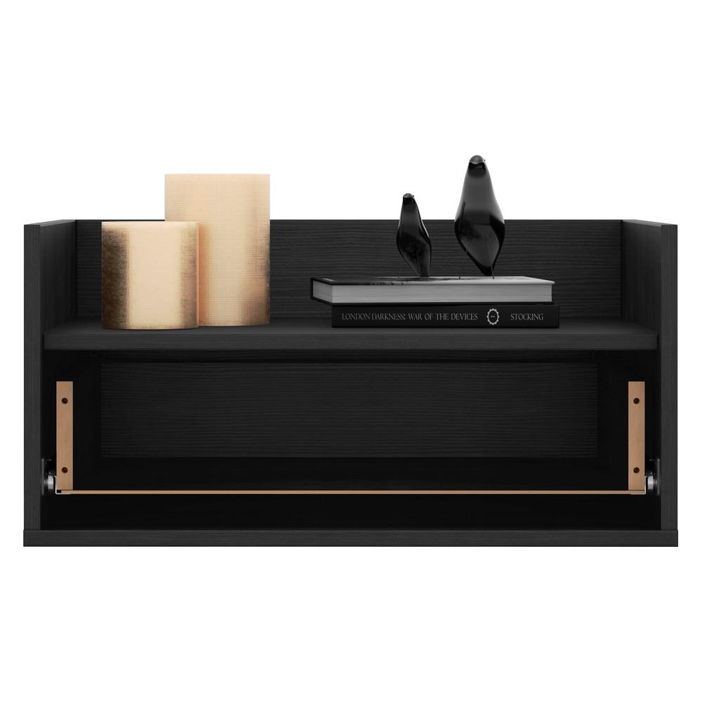 Mesa de Cabeceira 80 cm Suspensa Multimóveis Preta