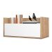 Mesa de Cabeceira 80 cm Suspensa Multimóveis Rustic/Branco