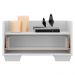 Mesa de Cabeceira 80 cm c/ Pés Quadrados Multimóveis Branca