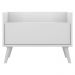 Mesa de Cabeceira 80 cm c/ Pés Retrô Multimóveis Branca