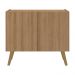 Mesa de Cabeceira Retrô 2 Portas Multimóveis MP4133 Rustic/Natural