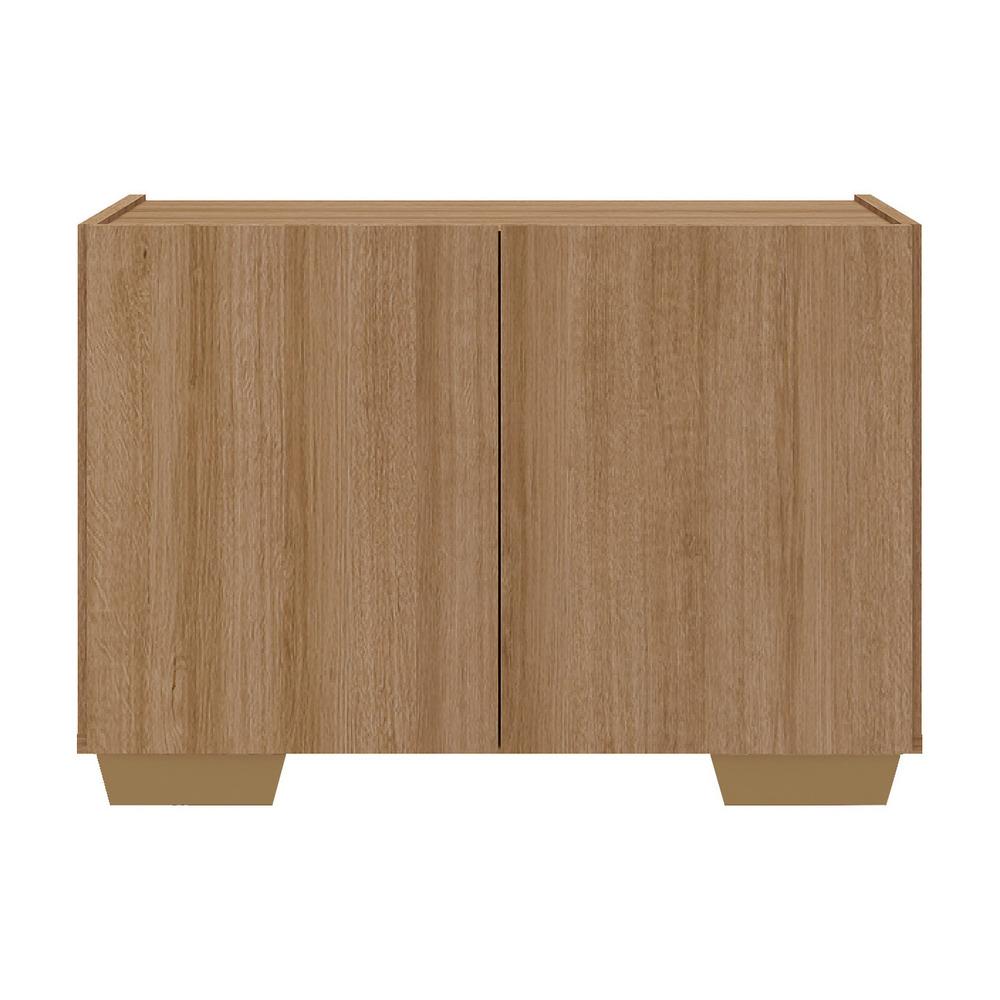 Mesa de Cabeceira com Pés 2 Portas Multimóveis MP4134 Rustic/Natural