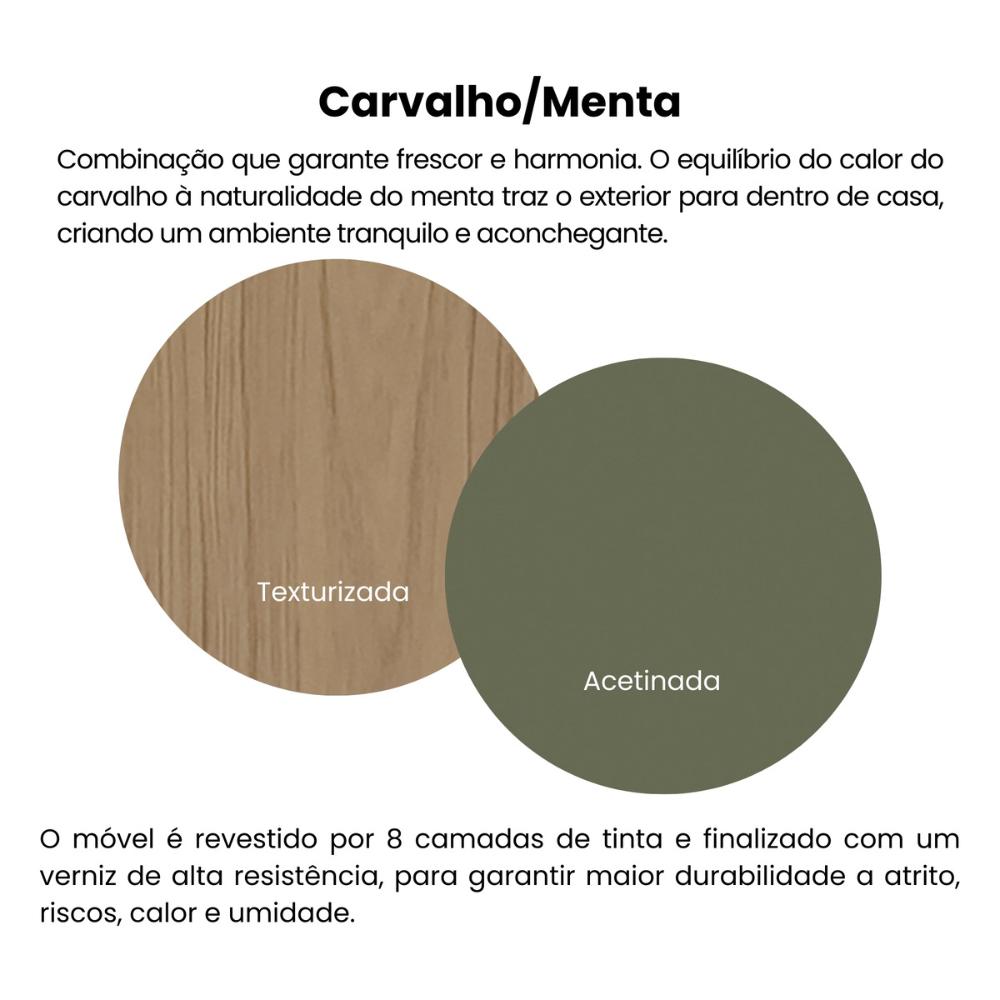 Mesa de Centro 91cm com Pés Retrô Multimóveis CR45312 Menta