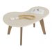Mesa de Centro 91cm com Pés Retrô Multimóveis CR45312 Off White