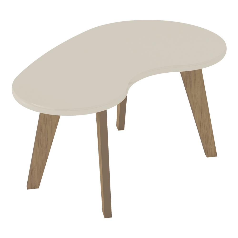 Mesa de Centro 91cm com Pés Retrô Multimóveis CR45312 Off White
