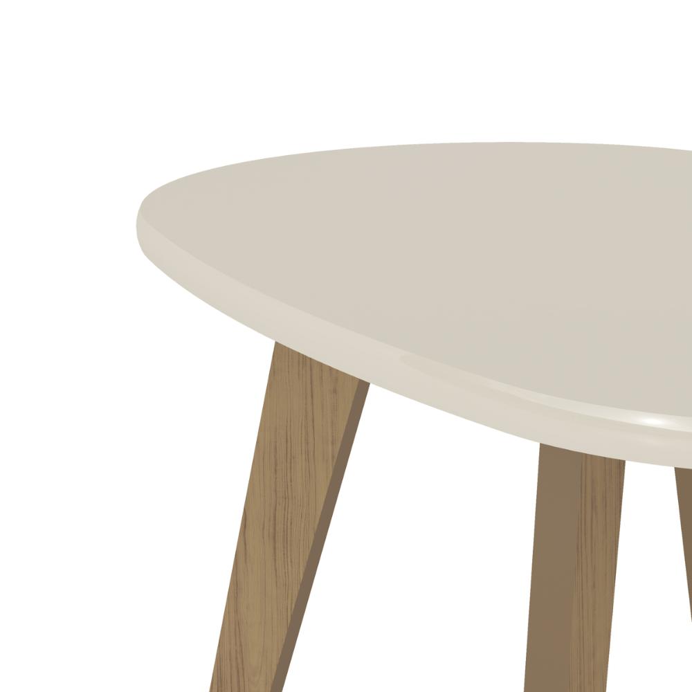 Mesa de Centro 91cm com Pés Retrô Multimóveis CR45312 Off White