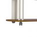 Mesa de Centro Oval 91cm com Rodízios Multimóveis CR45310 Cedro/Off White