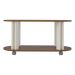 Mesa de Centro Oval 91cm com Rodízios Multimóveis CR45310 Cedro/Off White