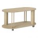 Mesa de Centro Oval 91cm com Rodízios Multimóveis CR45310 Naturale