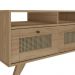 Mesa de Centro Retangular 2 Gavetas 91cm Retrô Multimóveis CR45313 Carvalho