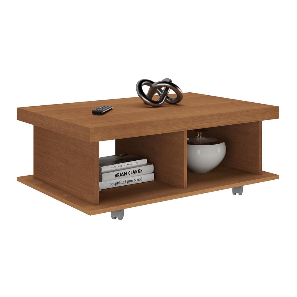 Mesa de Centro Retangular 90cm com Rodízios Multimóveis CR45307 Cinamomo