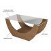 Mesa de Centro Retangular c/Vidro 82,5cm Multimóveis CR45311 Cinamomo
