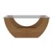 Mesa de Centro Retangular c/Vidro 82,5cm Multimóveis CR45311 Cinamomo