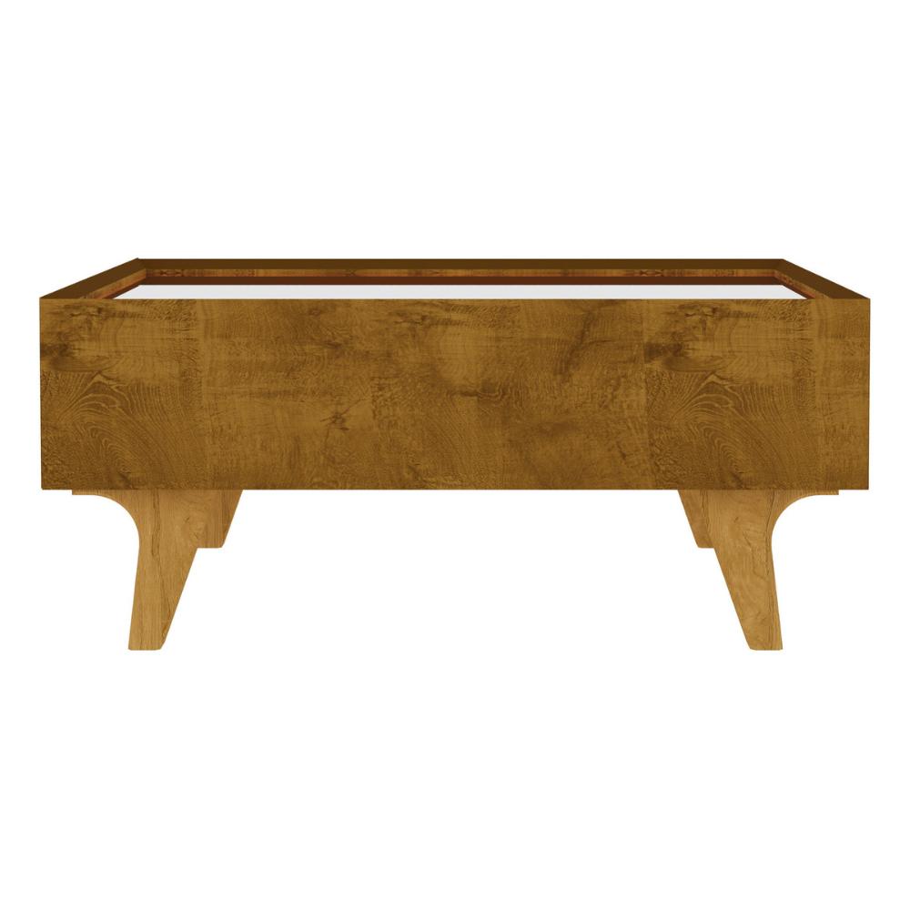 Mesa de Centro com Espelho 1 Gaveta e Pés 75cm Multimóveis CR45280 Naturalle