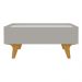 Mesa de Centro com Espelho 1 Gaveta e Pés 75cm Multimóveis CR45280 Off White