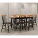 Mesa de Jantar Retangular 6 Lugares 160cm Multimóveis CR50111 Ébano/Natural