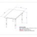 Mesa de Jantar Retangular 6 Lugares 160cm Multimóveis CR50111 Ébano/Natural