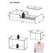 Minicama Infantil Montessoriana com Colchão e Mesa de Cabeceira 2 Portas Multimóveis MP4206 Branca