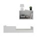 Minicama Infantil Montessoriana com Colchão e Mesa de Cabeceira 2 Portas Multimóveis MP4206 Branca