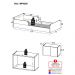 Minicama Infantil Montessoriana e Mesa Cabeceira 2 Portas Multimóveis MP4205 Branca
