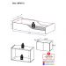 Minicama Montessoriana para Colchão 70 x 150cm com Mesa de Cabeceira Multimóveis MP4172 Branca