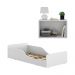 Minicama Montessoriana para Colchão 70 x 150cm com Mesa de Cabeceira Multimóveis MP4172 Branca