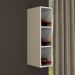 Nicho Aéreo de Cozinha Garrafeiro em MDF 20cm Multimóveis CR20434 Branco