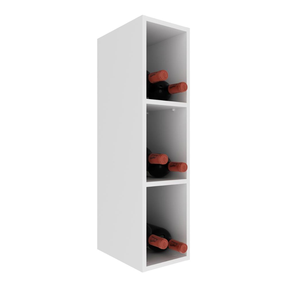 Nicho Aéreo de Cozinha Garrafeiro em MDF 20cm Multimóveis CR20434 Branco