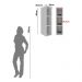 Nicho Aéreo de Cozinha Garrafeiro em MDF 20cm Multimóveis CR20434 Branco