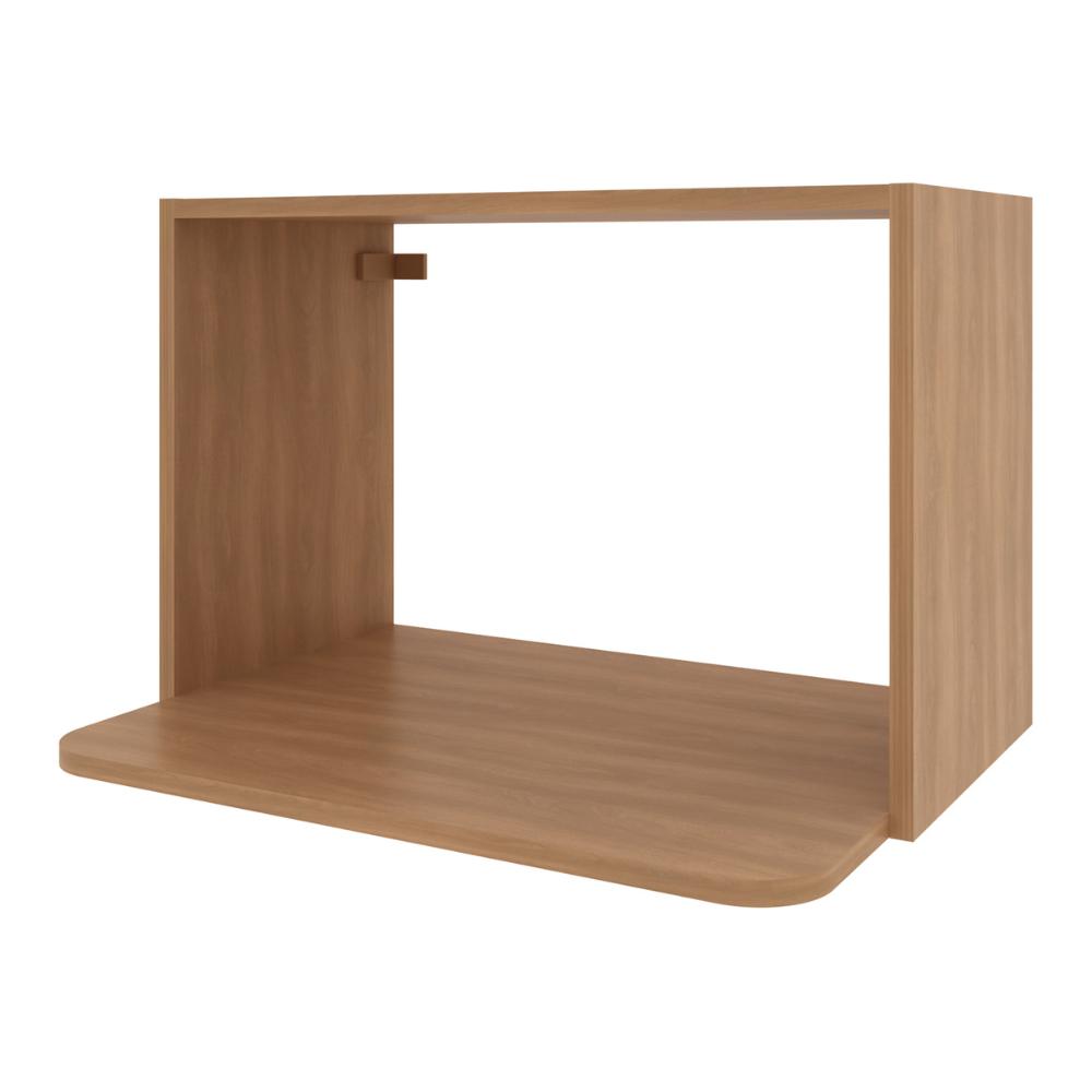 Nicho de Cozinha Aéreo para Micro-ondas 60cm Multimóveis CR20412 Freijó