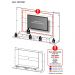 Painel TV 60" com 2 Leds Veneza Multimóveis Branco